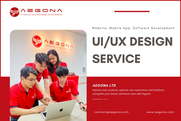 UI/UX design service - Aegona LTD