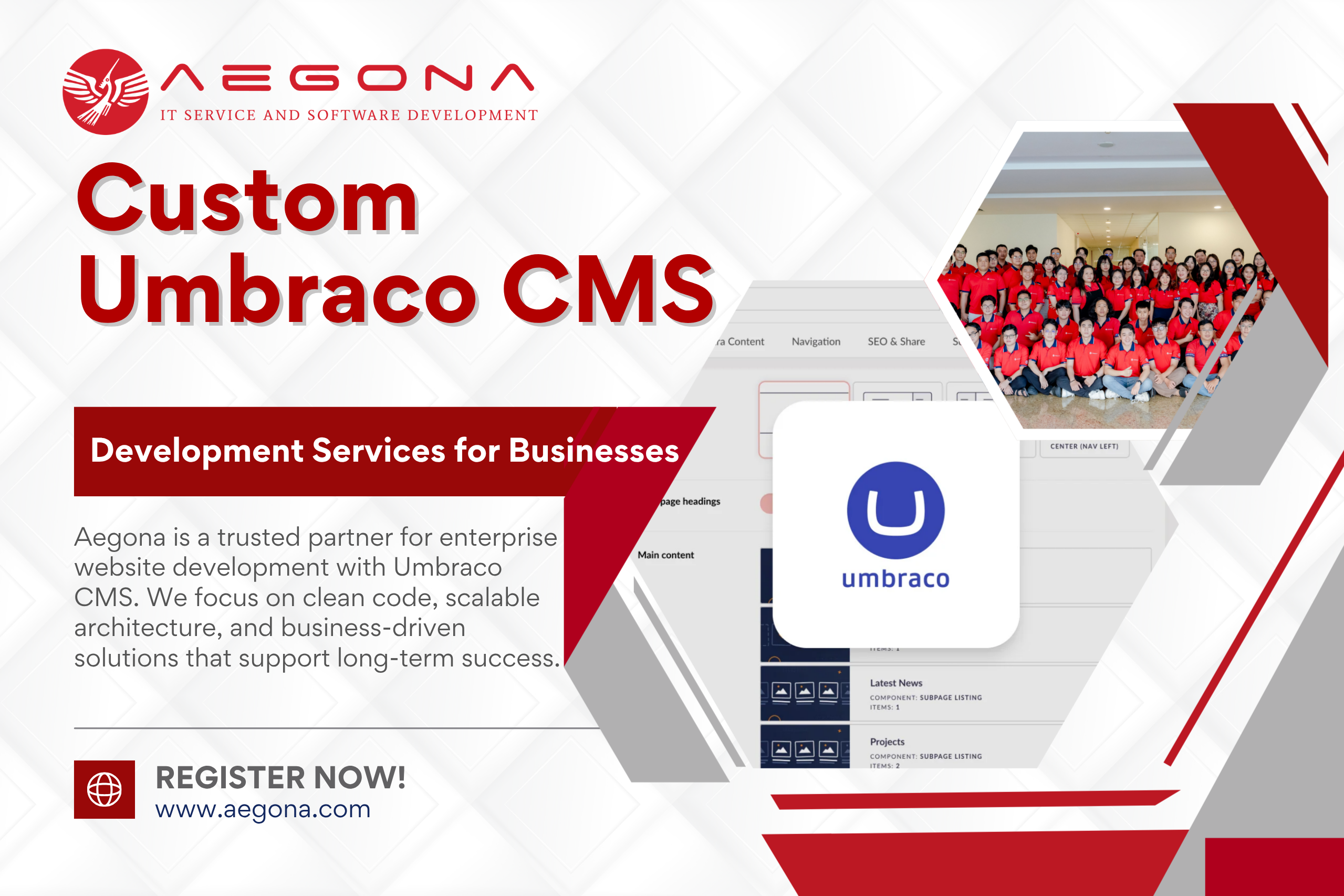 Custom Umbraco CMS Development Services for Businesses