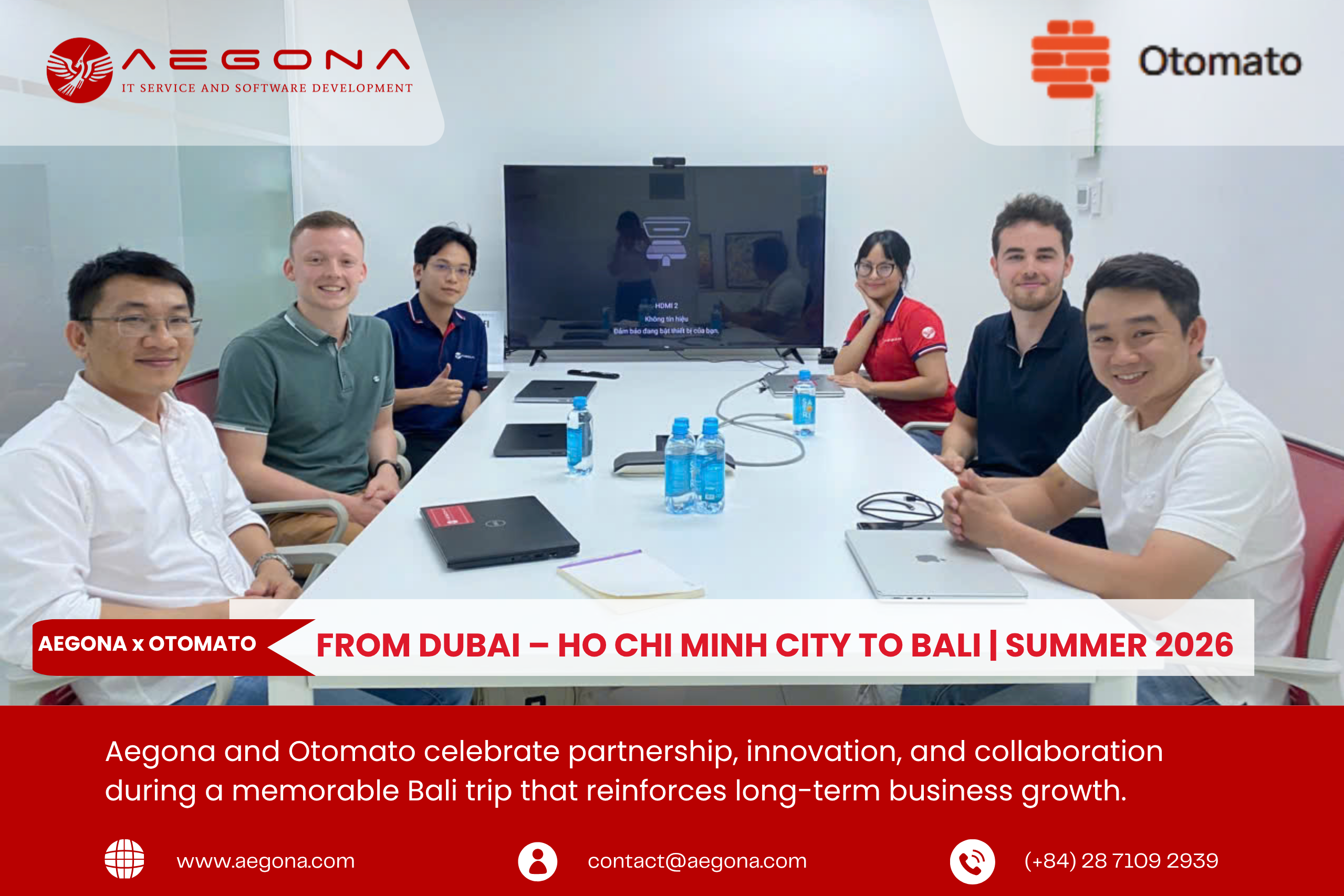 Aegona x Otomato | From Dubai – Ho Chi Minh City to Bali | Summer 2026