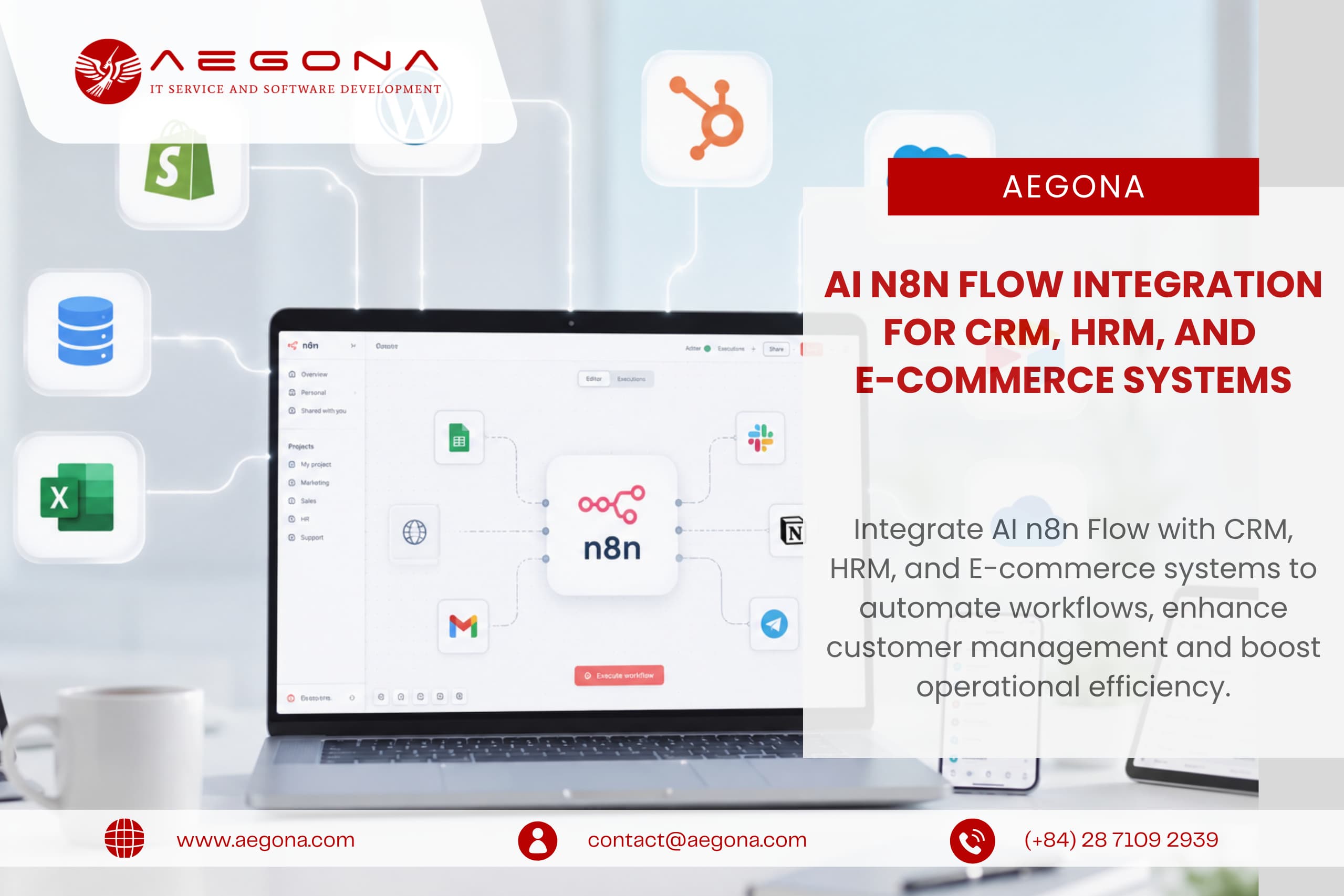 AI n8n Flow Integration for CRM, HRM, and E-commerce Systems