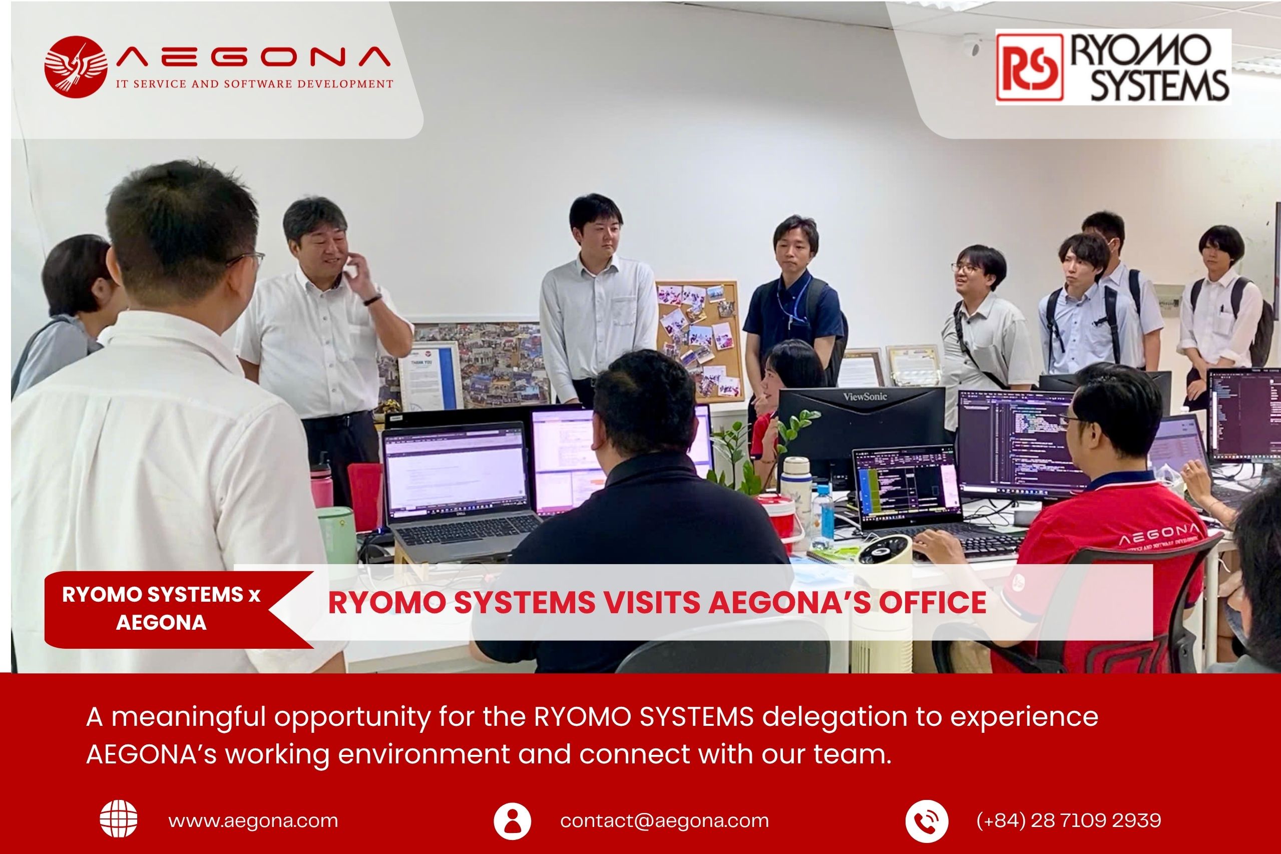 RYOMO SYSTEMS Visits AEGONA Office